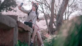 jk私影，拍过樱花的人-绝对领域