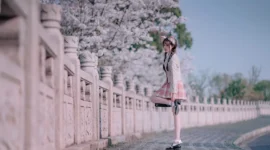 jk私影，拍过樱花的人-绝对领域
