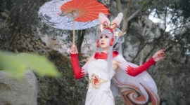 《王者荣耀》公孙离祈雪灵祝cosplay-绝对领域