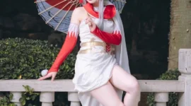 《王者荣耀》公孙离祈雪灵祝cosplay-绝对领域