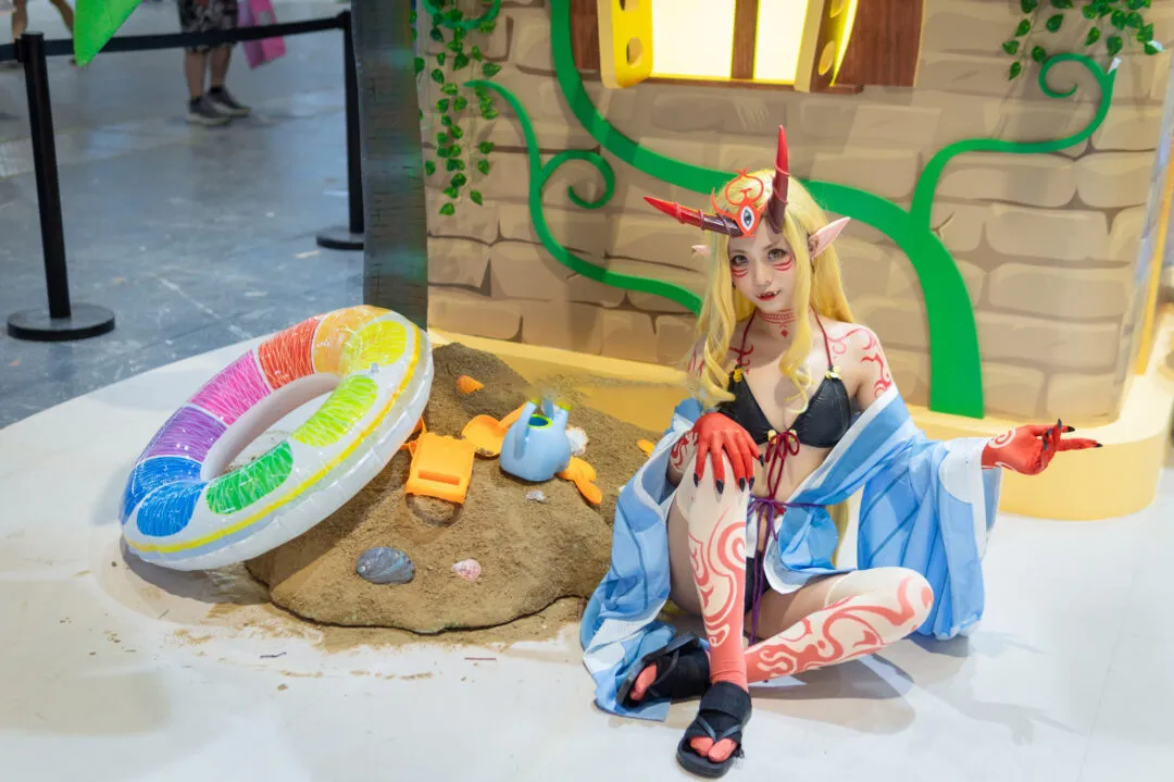 《FGO》茨木童子 水着 cosplay-绝对领域