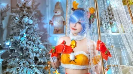 《Re：从零开始的异世界生活》蕾姆圣诞cosplay-绝对领域