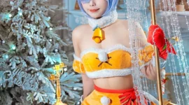 《Re：从零开始的异世界生活》蕾姆圣诞cosplay-绝对领域