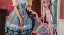 lolita私影，红蓝cp-绝对领域