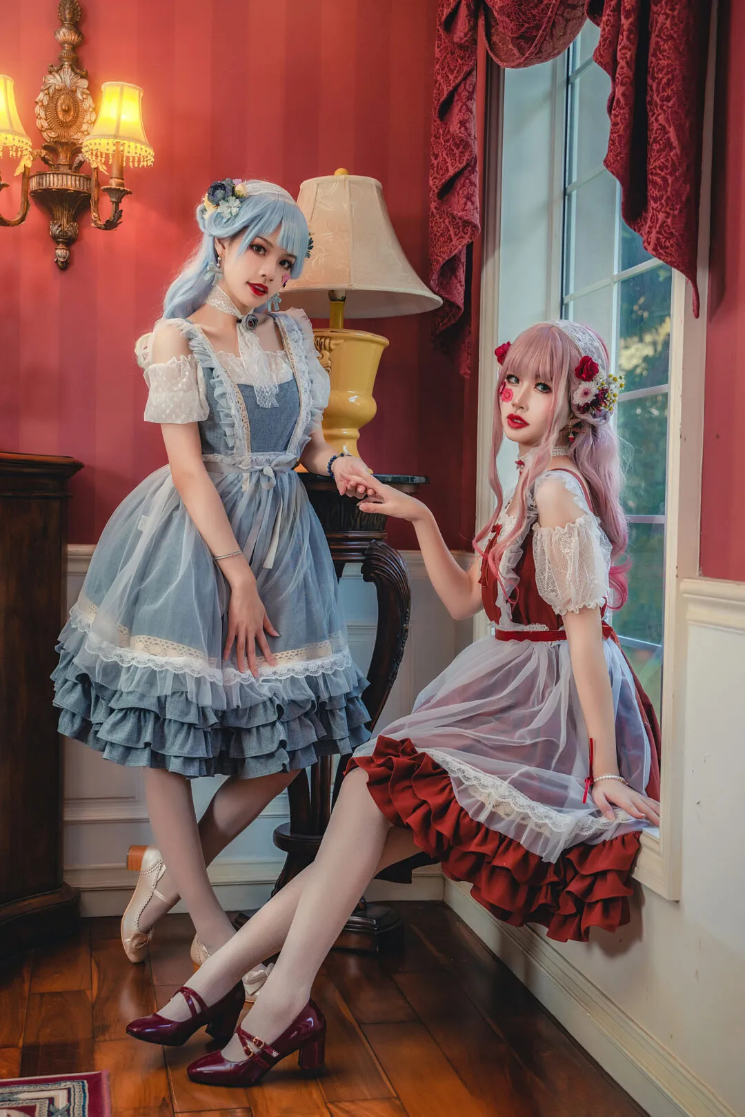 lolita私影，红蓝cp-绝对领域