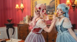 lolita私影，红蓝cp-绝对领域