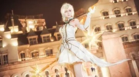 英雄联盟光辉女郎拉克丝cosplay-绝对领域