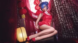 雷姆旗袍cosplay-绝对领域