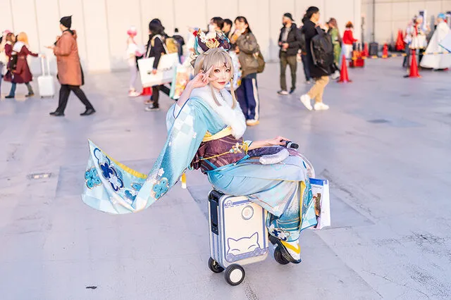 图片[6]-【角色扮演】新年快乐！美丽的中国cosplayer《原神》的美丽和服大放异彩[Comiket 103]-绝对领域