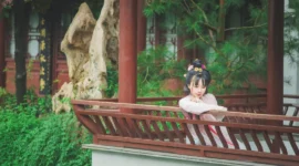 汉服 六月雅事 池亭赏鱼-绝对领域