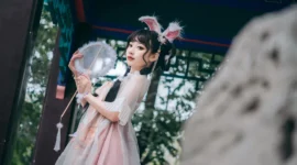lolita私影，可爱兔耳-绝对领域