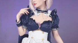 《Fate/Grand Order》玛修女仆cosplay-绝对领域