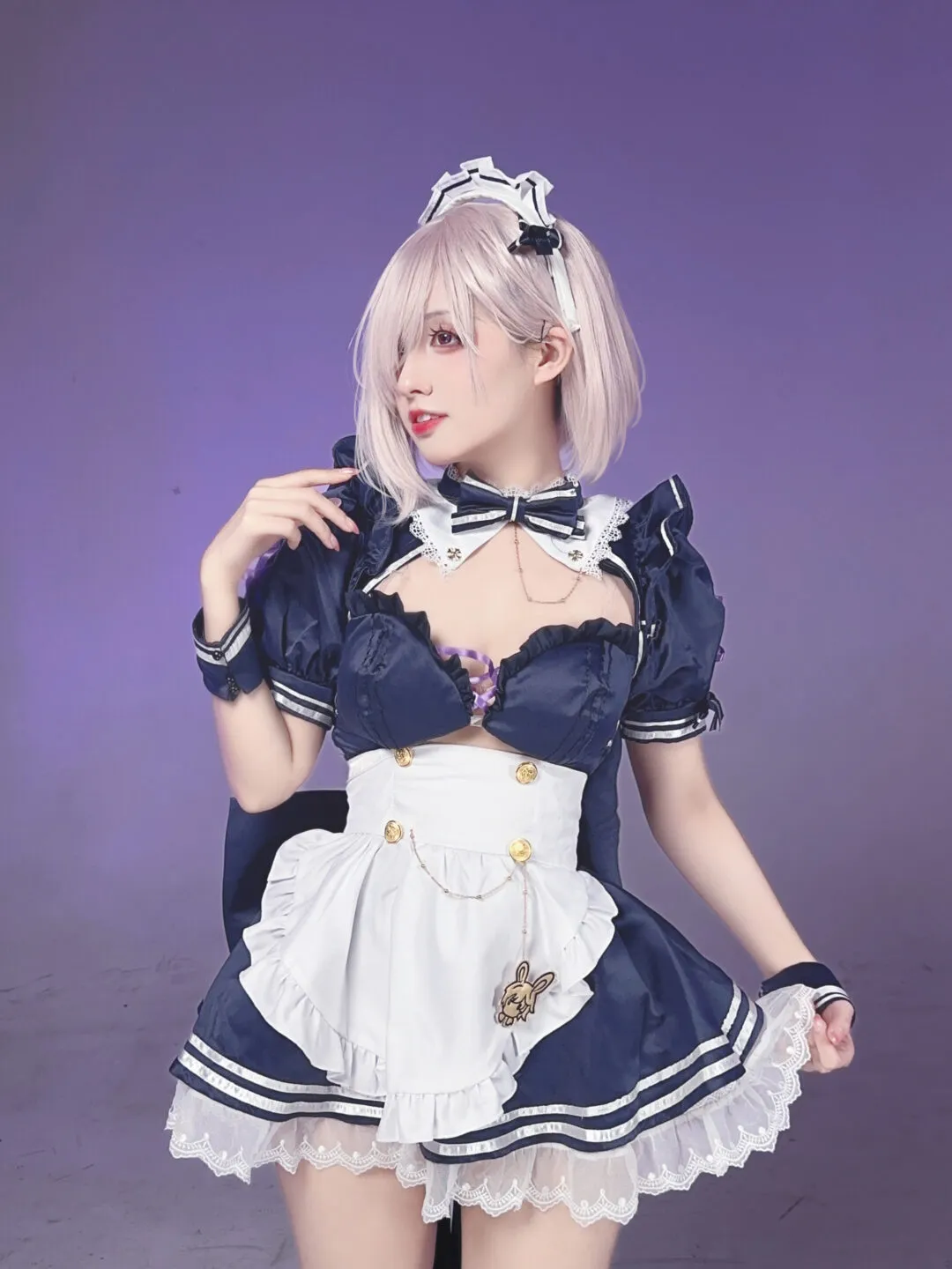 《Fate/Grand Order》玛修女仆cosplay-绝对领域