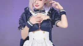《Fate/Grand Order》玛修女仆cosplay-绝对领域