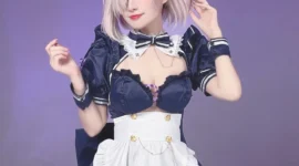 《Fate/Grand Order》玛修女仆cosplay-绝对领域