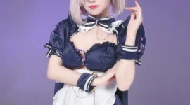 《Fate/Grand Order》玛修女仆cosplay-绝对领域