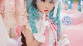 初音未来长发公主 cosplay-绝对领域