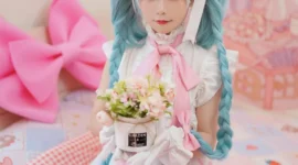 初音未来长发公主 cosplay-绝对领域