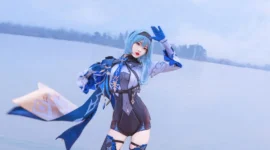 《原神》优菈cosplay-绝对领域