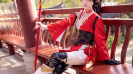 《王者荣耀》云缨 燎原之心cosplay-绝对领域