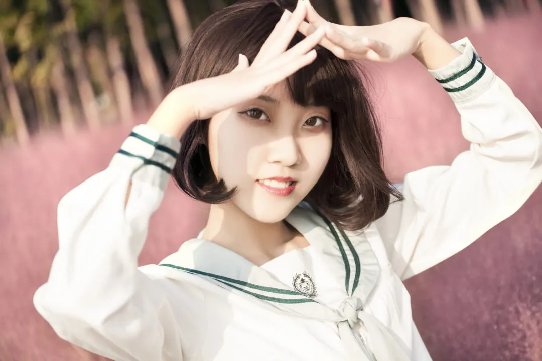 jk私影,少女心爆棚的粉色的草!-绝对领域