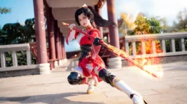 《王者荣耀》云缨 燎原之心cosplay-绝对领域