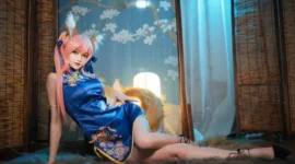 玉藻前旗袍cosplay-绝对领域