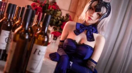 黑贞cosplay，圣夜的晚餐-绝对领域