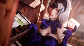 黑贞cosplay，圣夜的晚餐-绝对领域