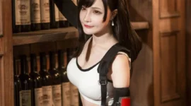 最终幻想 蒂法性感cosplay-绝对领域