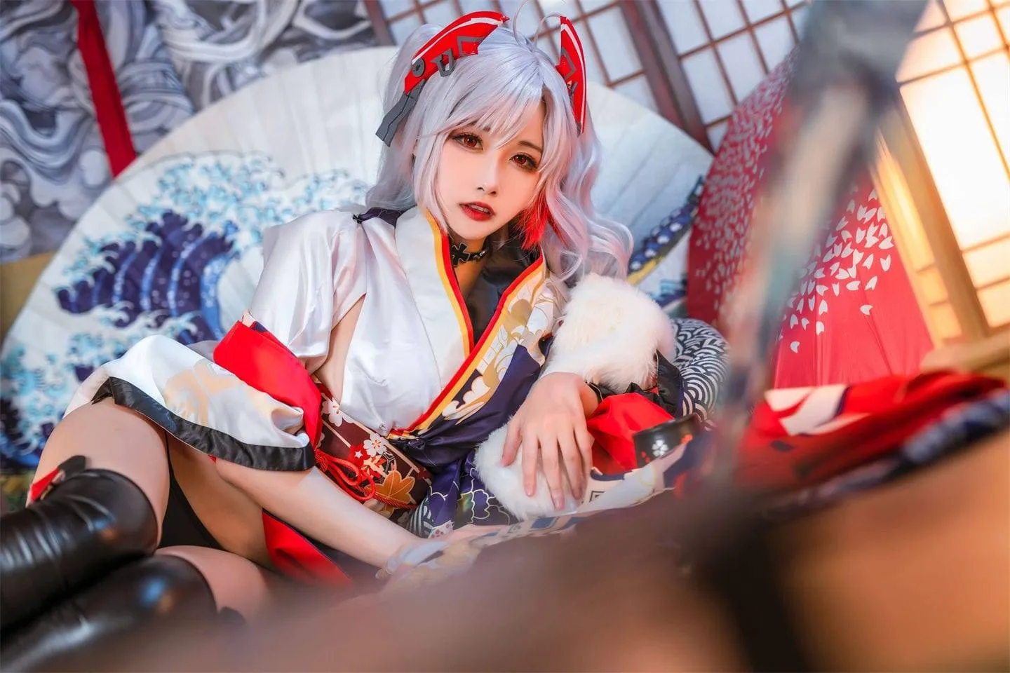 碧蓝航线 欧根亲王和服cosplay-绝对领域
