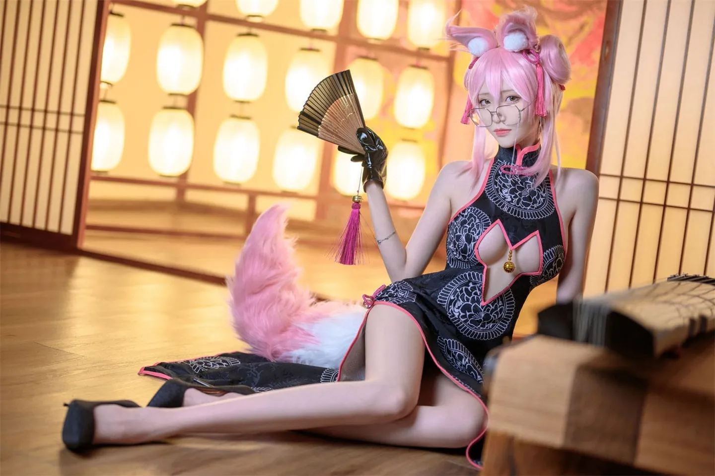 FGO 玉藻前秘书狐黑丝cosplay-绝对领域
