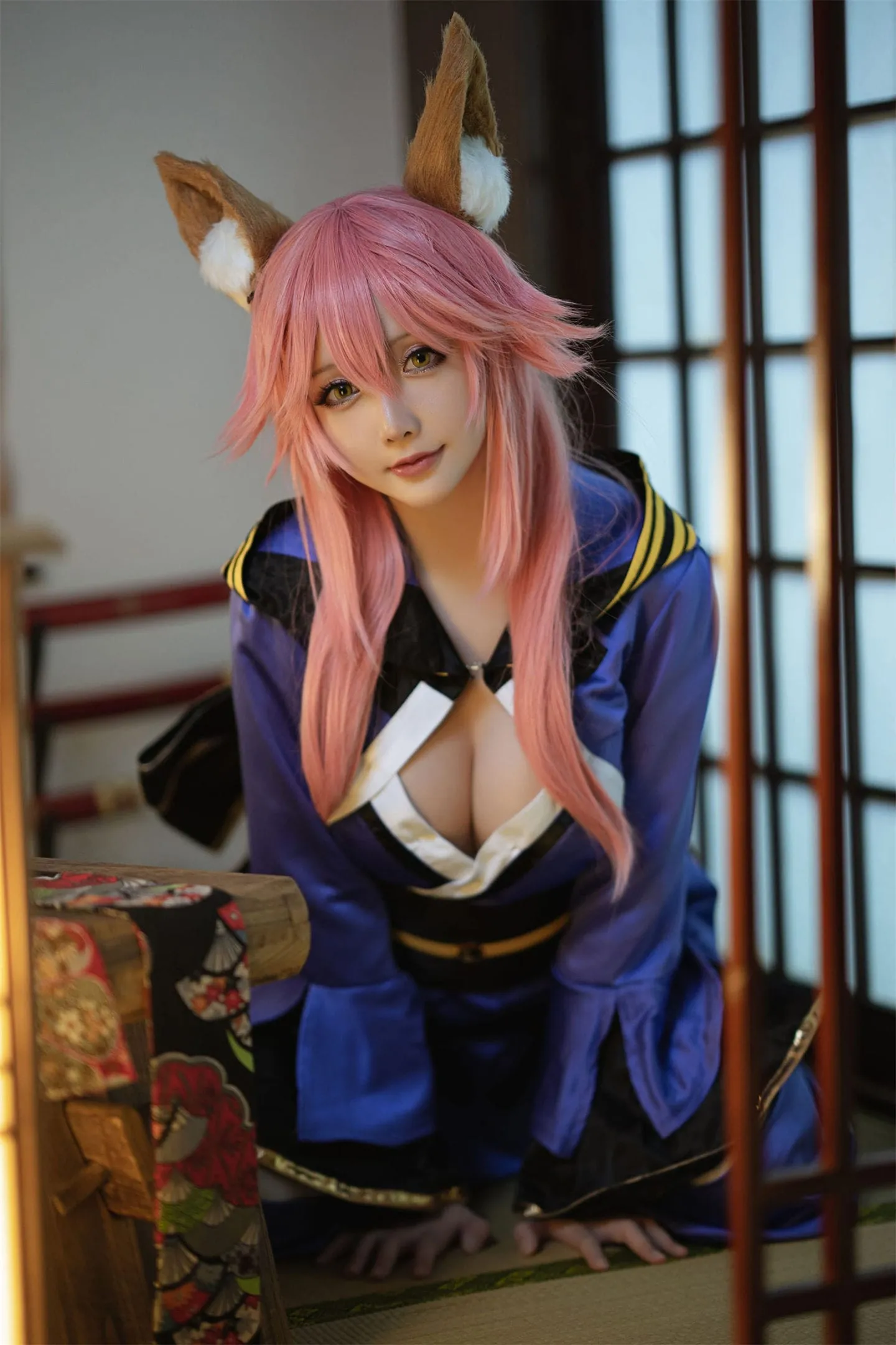 FGO 玉藻前白丝cosplay-绝对领域
