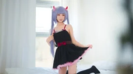 凉风青叶小恶魔cosplay-绝对领域