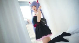 凉风青叶小恶魔cosplay-绝对领域