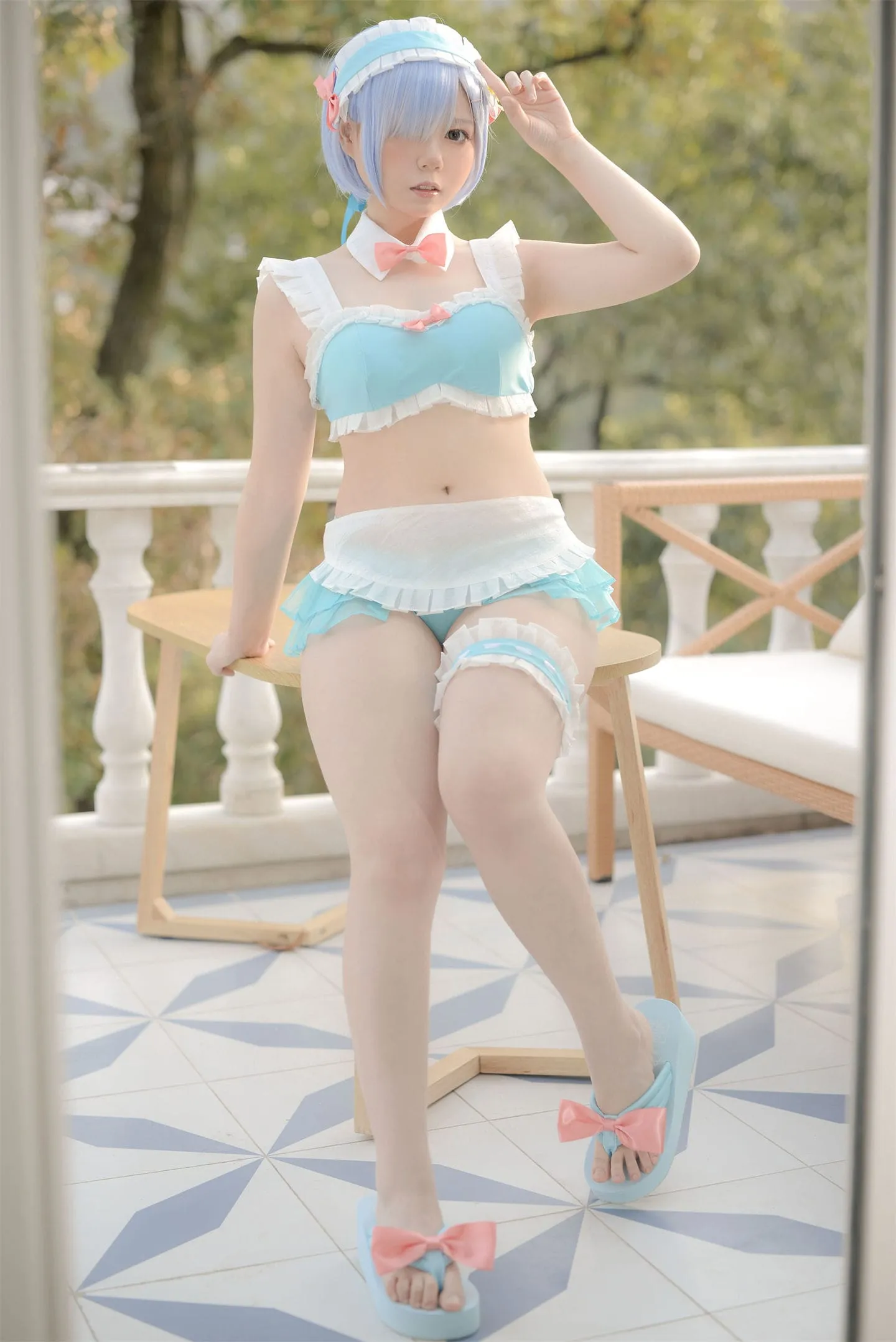 从零开始的异世界生活 蕾姆泳装cosplay-绝对领域