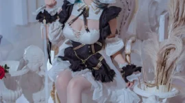碧蓝航线 柴郡女仆cosplay-绝对领域