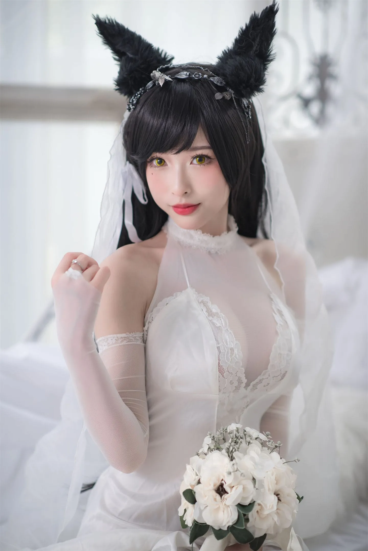 碧蓝航线 爱宕婚纱2cosplay-绝对领域