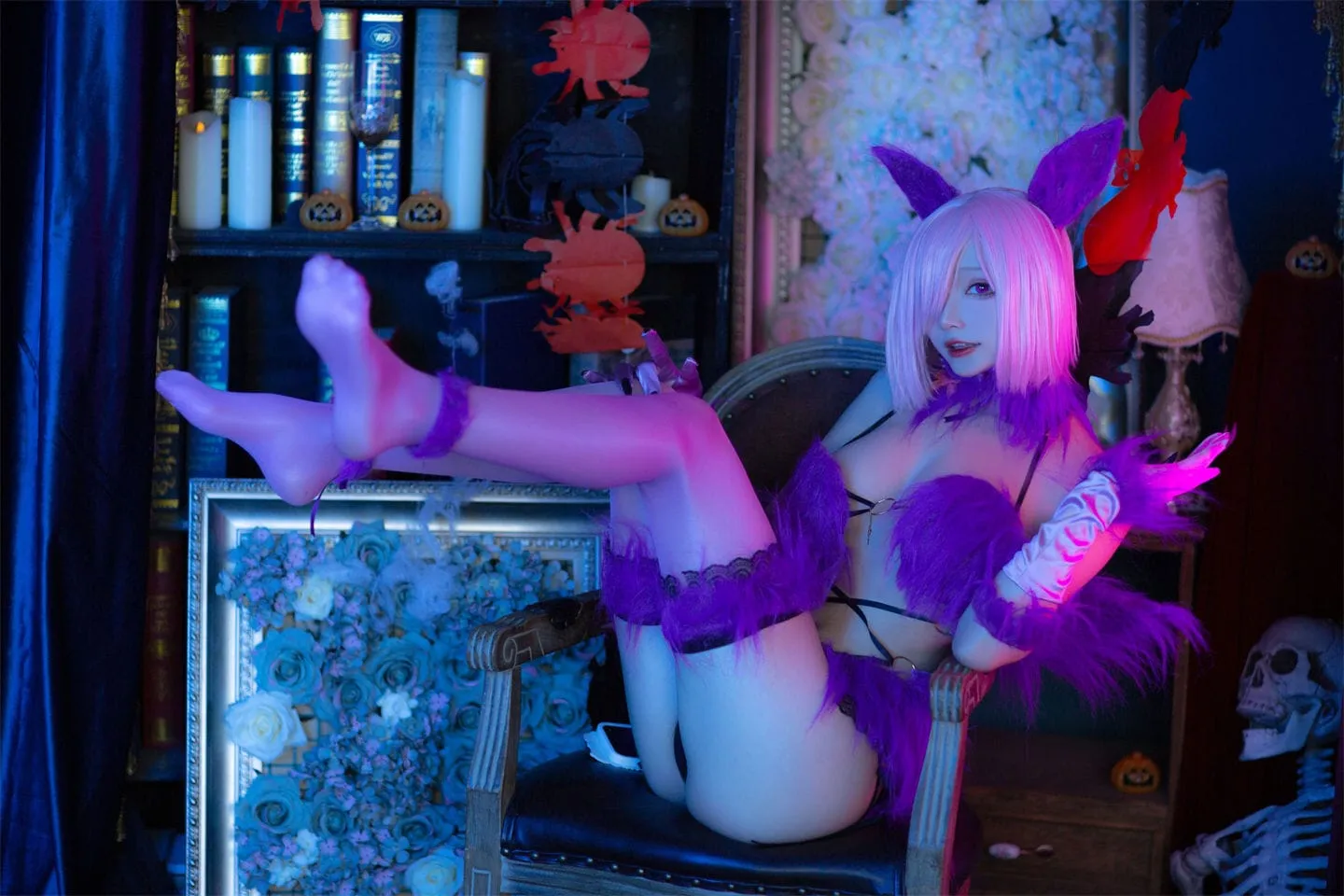 FGO 玛修万圣节野兽cosplay-绝对领域