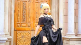 FGO 贞德黑色礼服cosplay-绝对领域