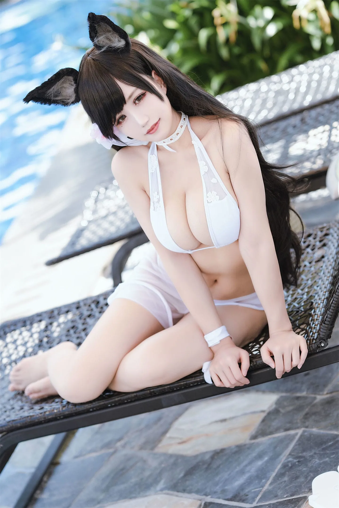 碧蓝航线 爱宕泳装3cosplay-绝对领域