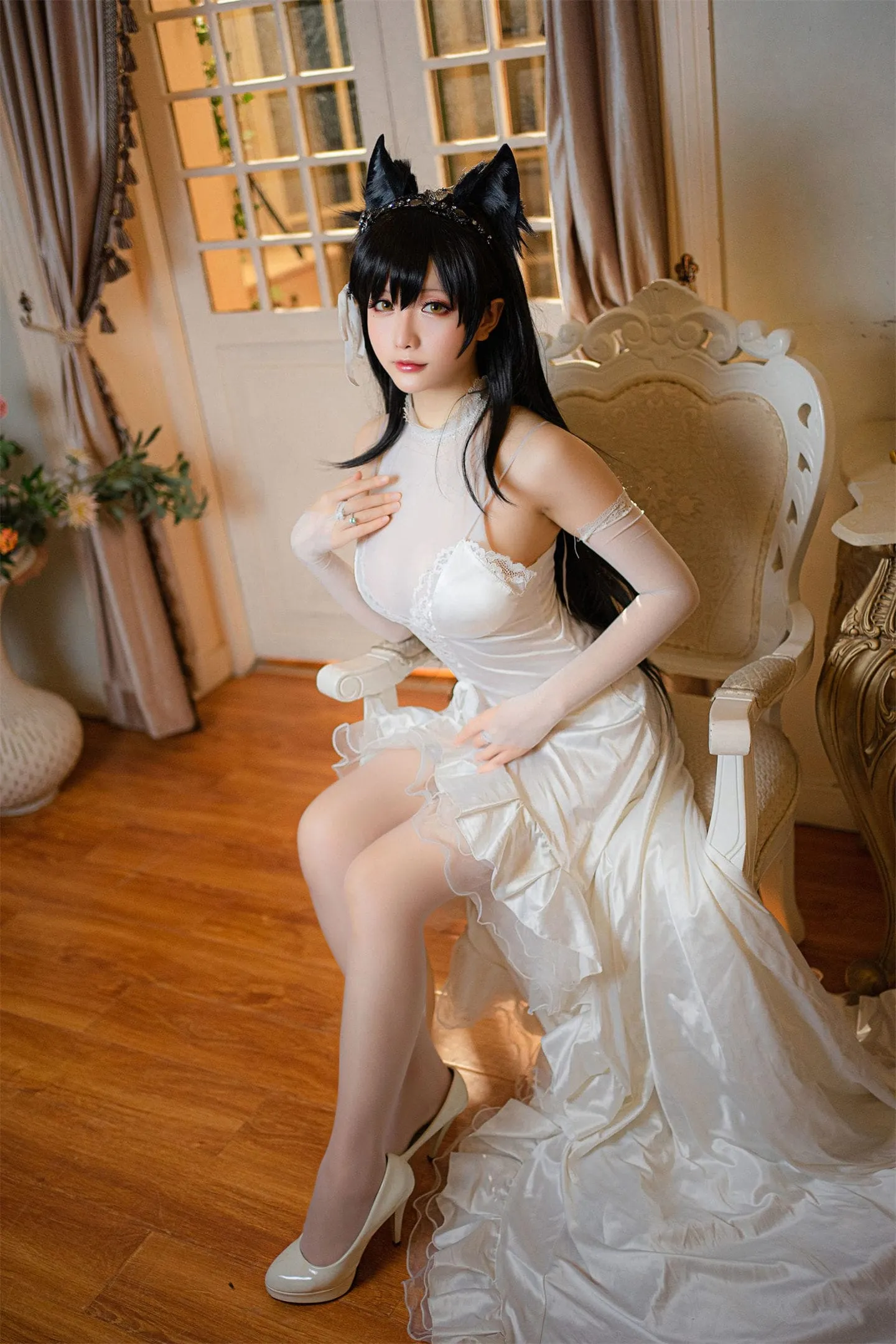 碧蓝航线 爱宕婚纱3cosplay-绝对领域