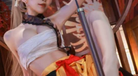 碧蓝航线 让巴尔春节皮肤cosplay-绝对领域