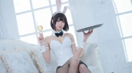 加藤惠兔女郎黑丝网袜cos——周叽是可爱兔兔-绝对领域