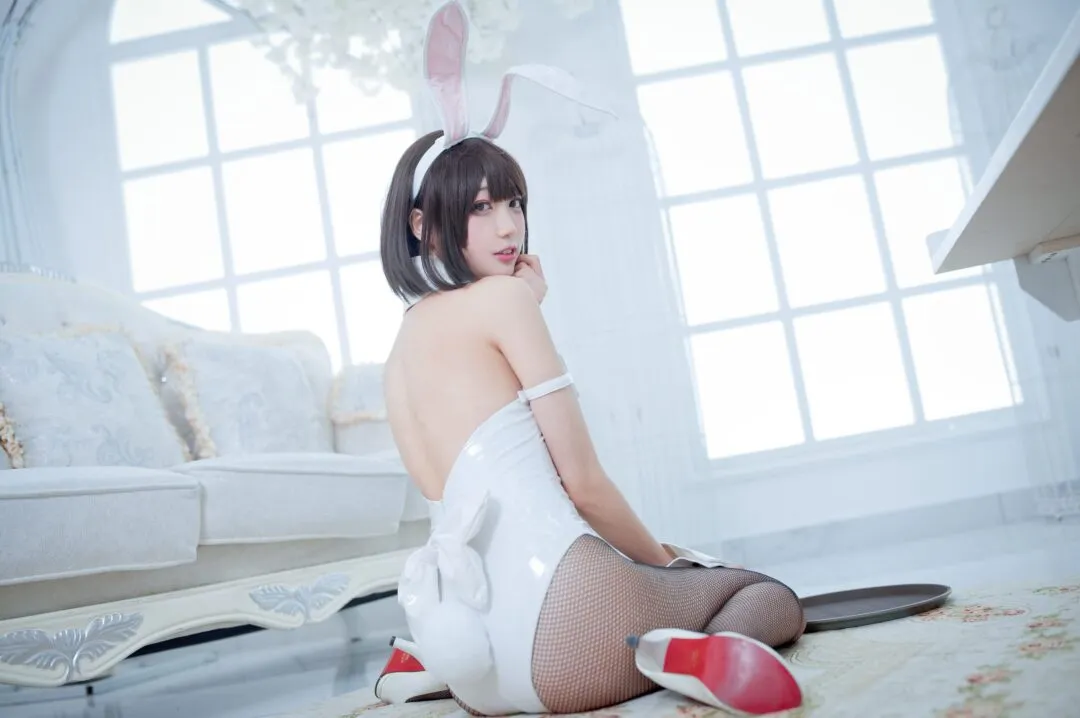 加藤惠兔女郎黑丝网袜cos——周叽是可爱兔兔-18
