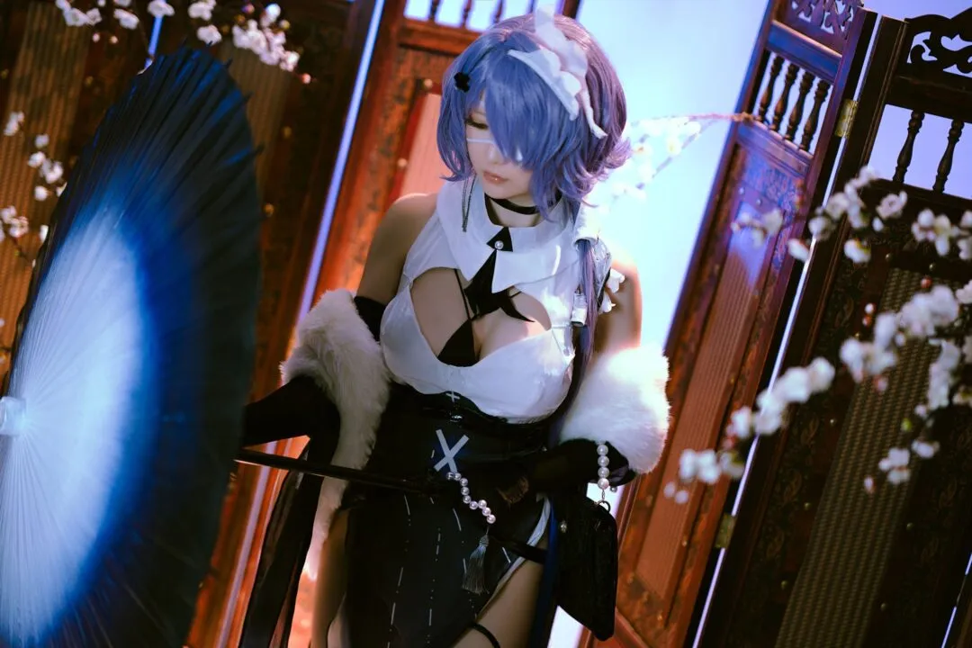 明日方舟絮雨cos——性感翘臀大长腿-10