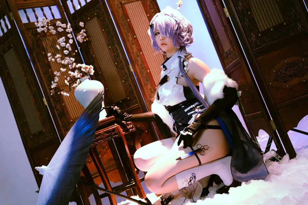明日方舟絮雨cos——性感翘臀大长腿-13