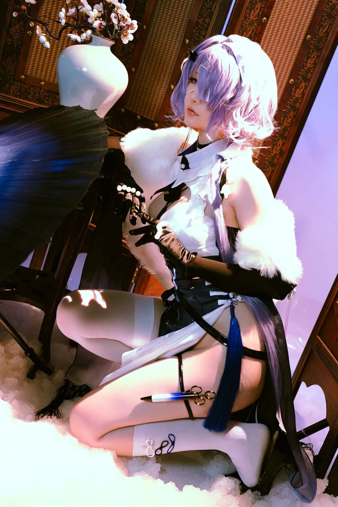 明日方舟絮雨cos——性感翘臀大长腿-14