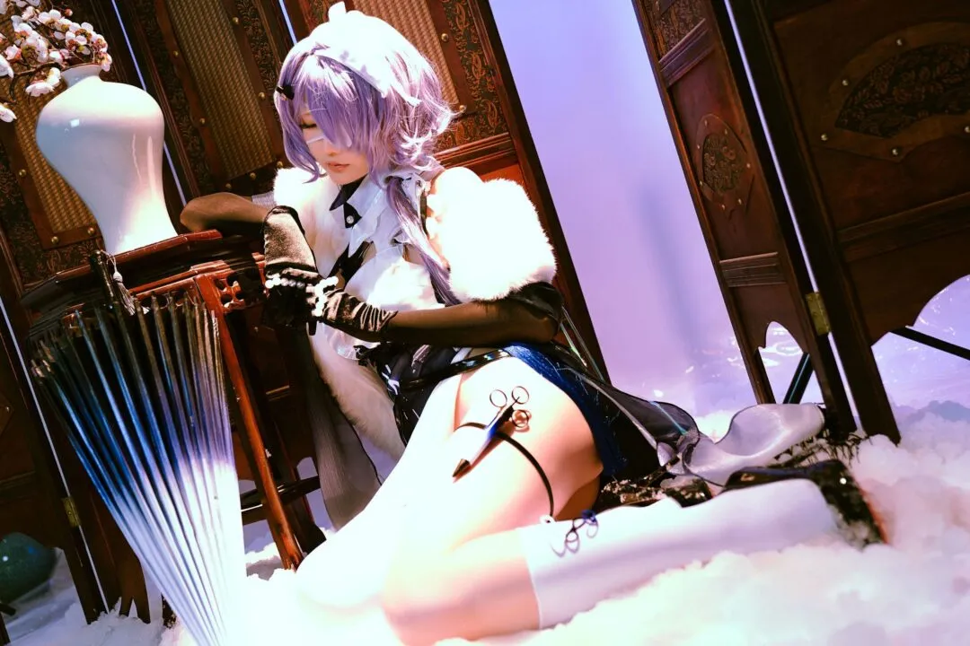明日方舟絮雨cos——性感翘臀大长腿-15