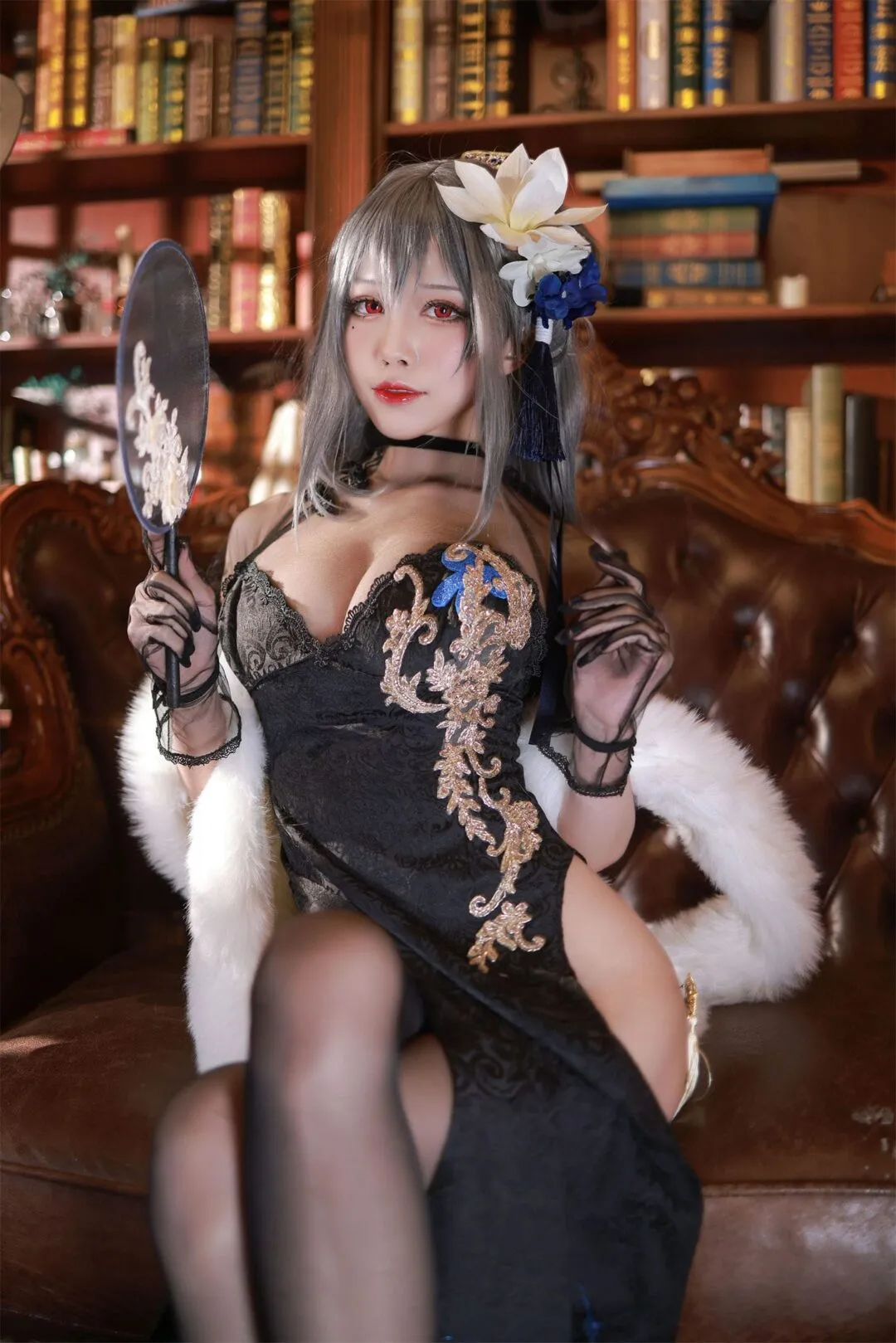 碧蓝航线 路易九世书房cosplay-1